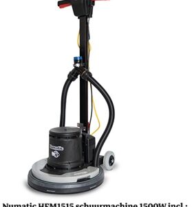 Numatic HFM1515 schuurmachine 1500W incl.: WWA-33 schijf, gewicht, stof opvangring en Y-adapter