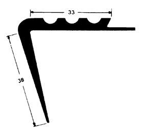 PVC Trapkant Vinyl Zwart 450cm